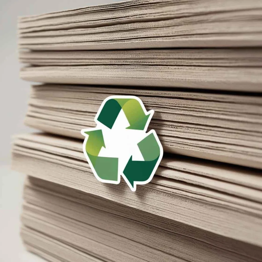 FSC-zertifiziertes Zeitungspapier als Symbol für nachhaltigen Druck
